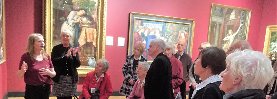 Shhh group members visiting the Laing Gallery