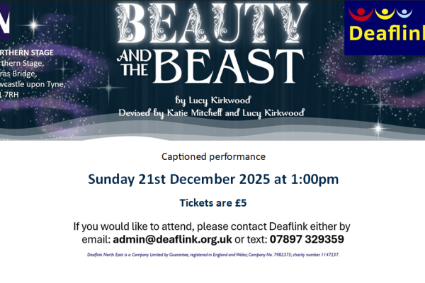 Northern Stage Beauty & The Beast Captioned Performance 