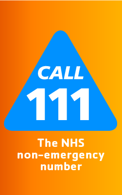 NHS 111 sign